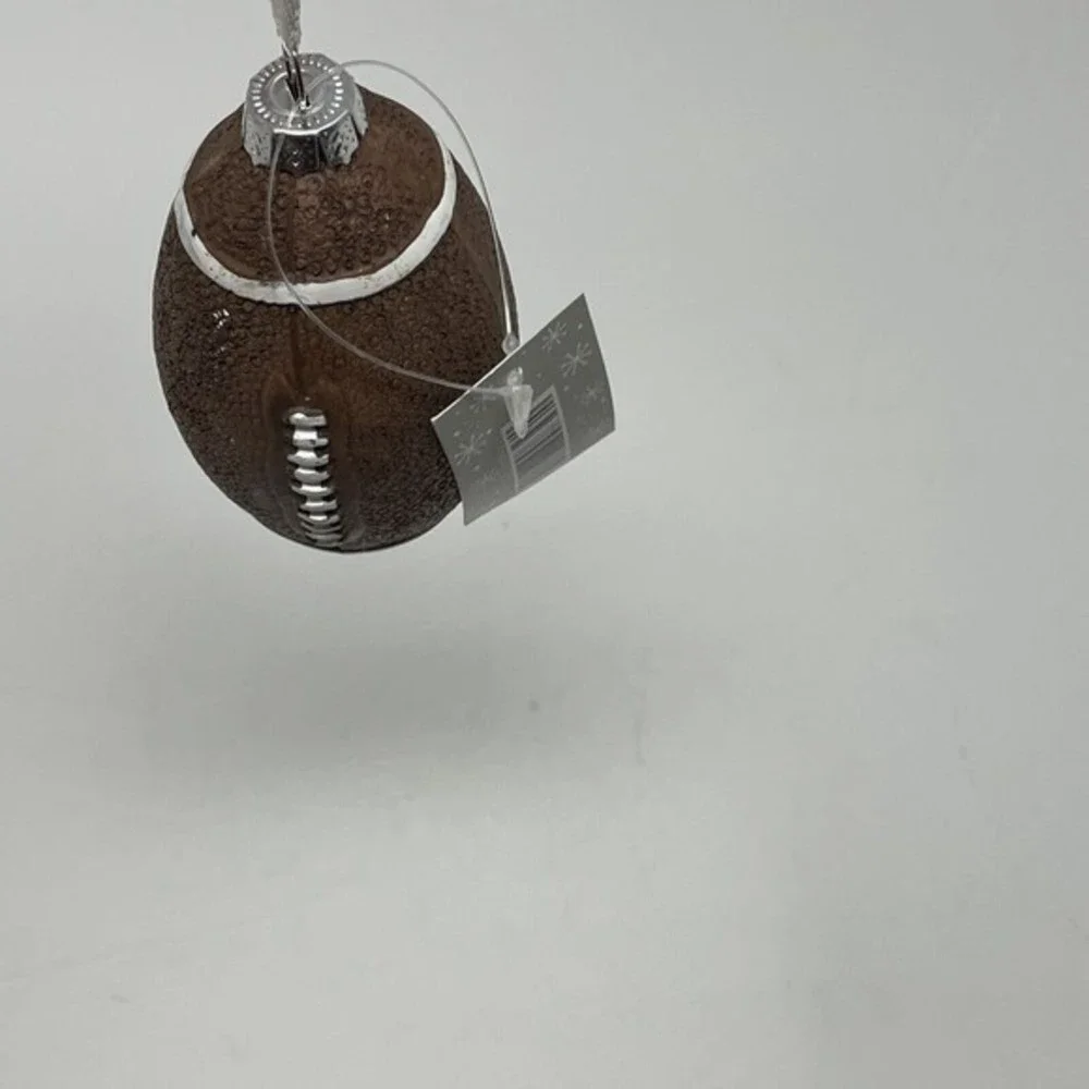 New Brown Football Sport CHRISTMAS Tree‎ ORNAMENT  3.5” Ball Boys Gift